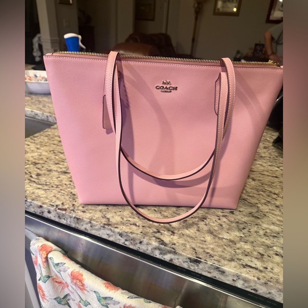 Coach NWT Pink Leather Tote Bag
